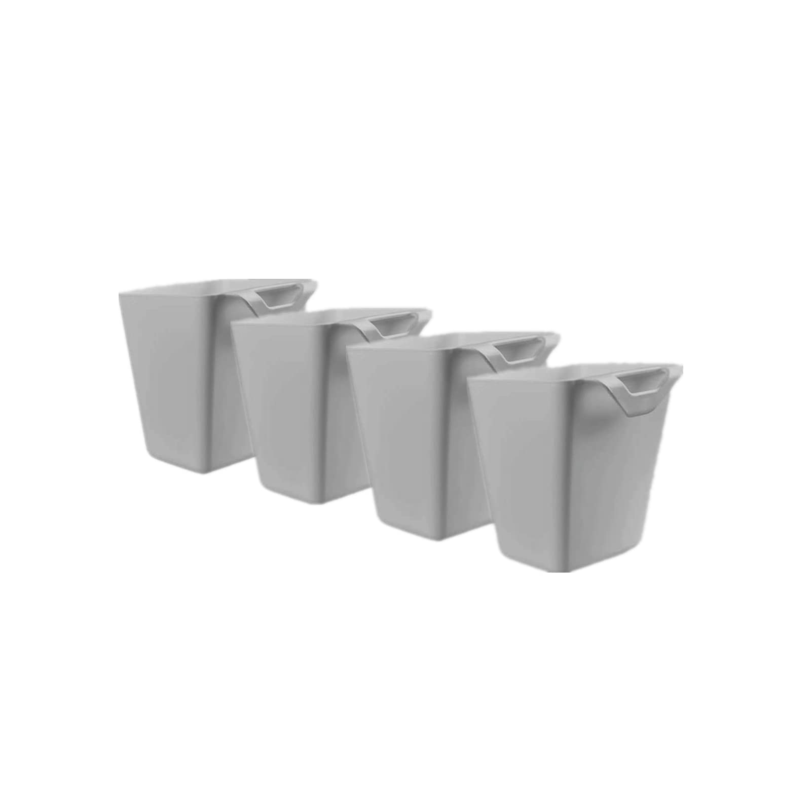 4 Pack Hanging Cup Holders – Rolling Cart Storage Bins & Trolley Basket Organizers, 4.75x4
