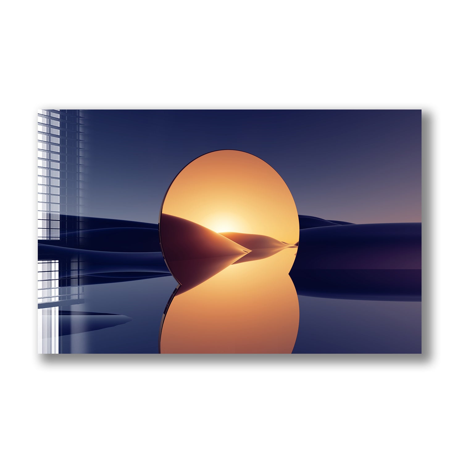 Abstract Golden Mirror - Modern Decorative Wall Art for Home & Office - Perfect for Living Room, Bedroom, or Office Decor