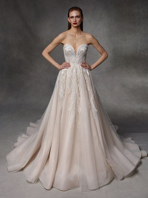 Badgley Mischka Deanna Women's Evening Dress Size 10 - Perfect for Weddings, Galas & Formal Events