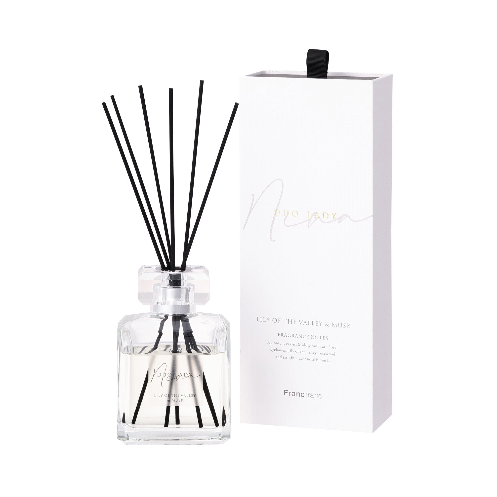 Duo Lady Fragrance Diffuser in Gold - Elegant Home Scented Oil Diffuser for Bedroom, Living Room & Office Aromatherapy