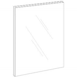 5x7 Acrylic Wall Mount Sign Holders - Clear Adhesive Picture Frames for Photos & Documents - Bulk Pack of 100 (LHPN-0507) - Perfect for Retail Displays, Office Organization & Home Decor