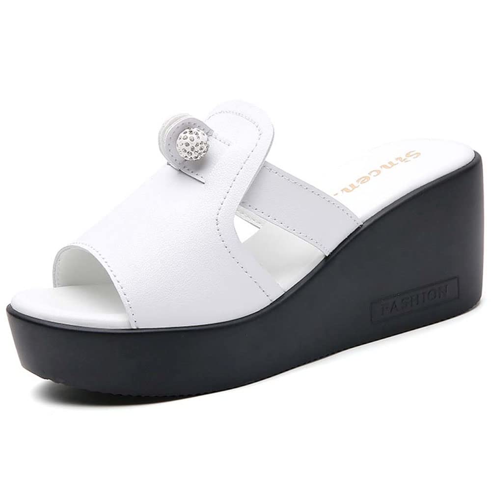 HESBITEUL Women's Comfortable Wedge Sandals with Arch Support - Open Toe Platform Summer Shoes for Walking, Travel & Casual Outfits
