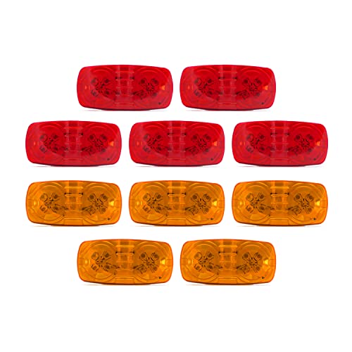 Amber (5 PCS) + Red (5 PCS)