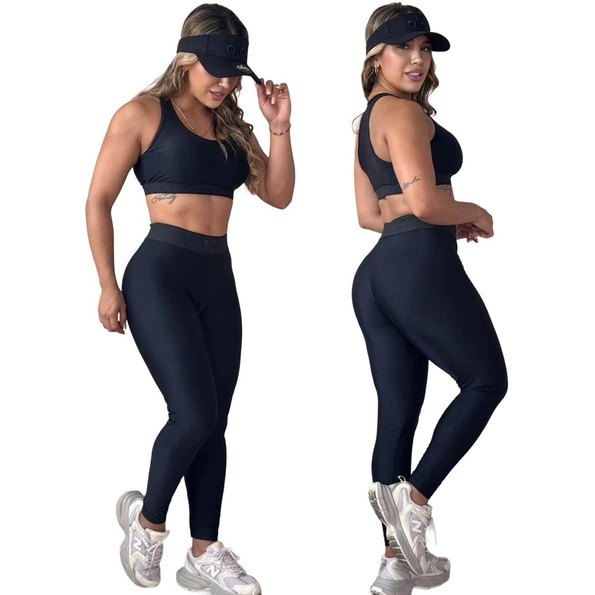 Breathable Sports Vest & Trousers 2-Piece Set for Men/Women - Gym Workout Running Yoga Activewear - Perfect for Fitness Training & Outdoor Activities