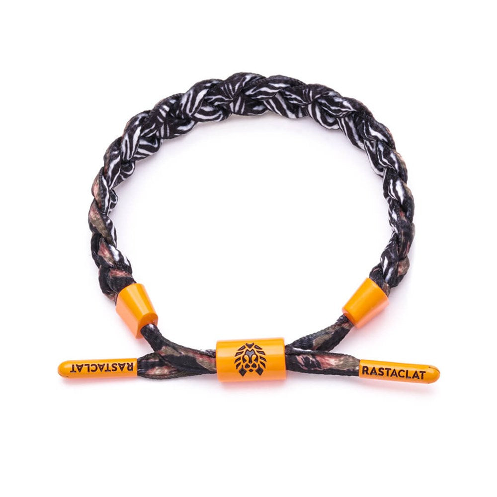 Rastaclat Zebra Camo Bracelet for Men & Women - Adjustable Wristband for Sports, Fitness & Casual Wear - M/L Size