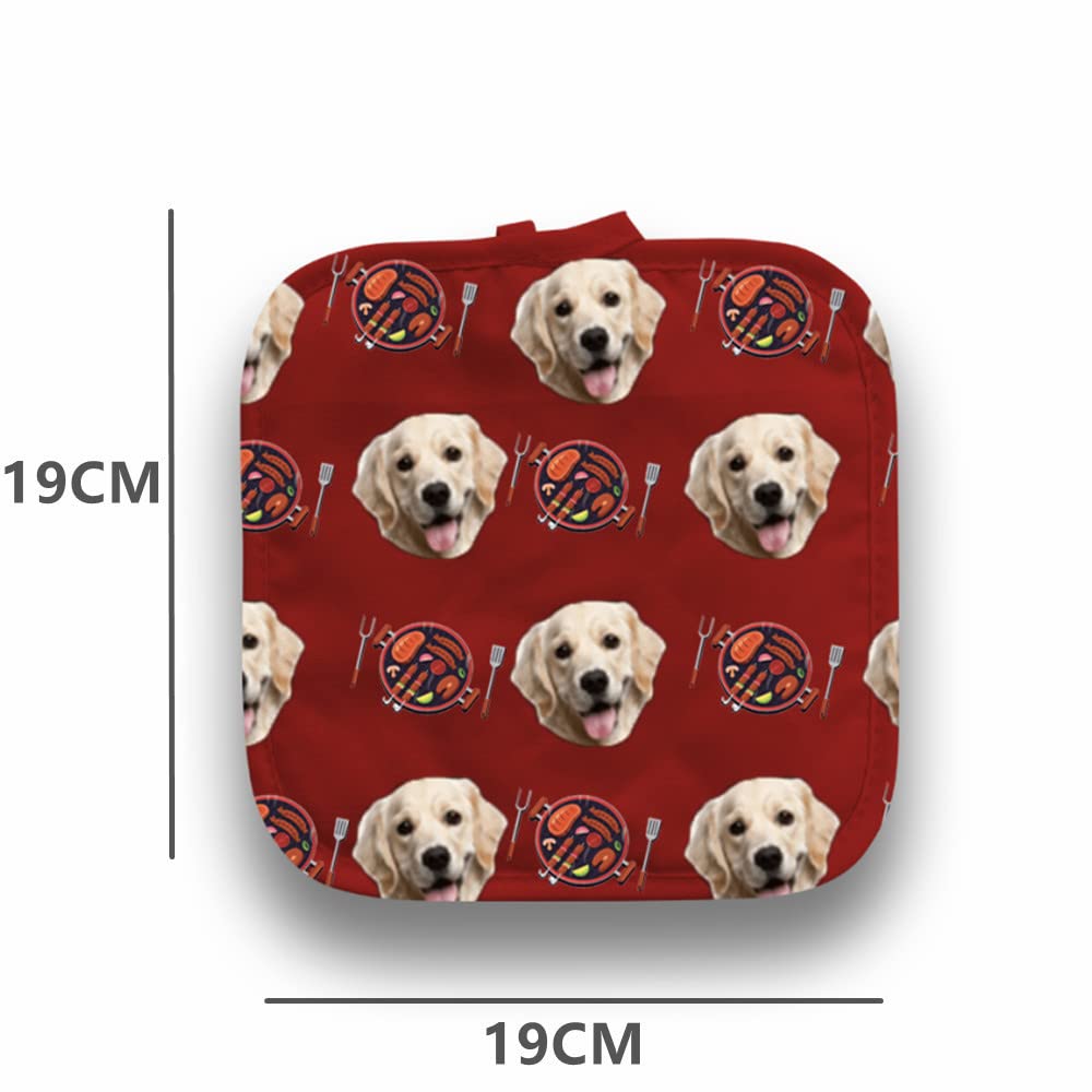Custom Heat Resistant Pot Holders - Oven Mitts & Kitchen Insulation Gloves for Cooking & Baking - Anti-Scalding Protection with Personalized Patterns - Perfect for Home Kitchen, BBQ & Dining Room Use