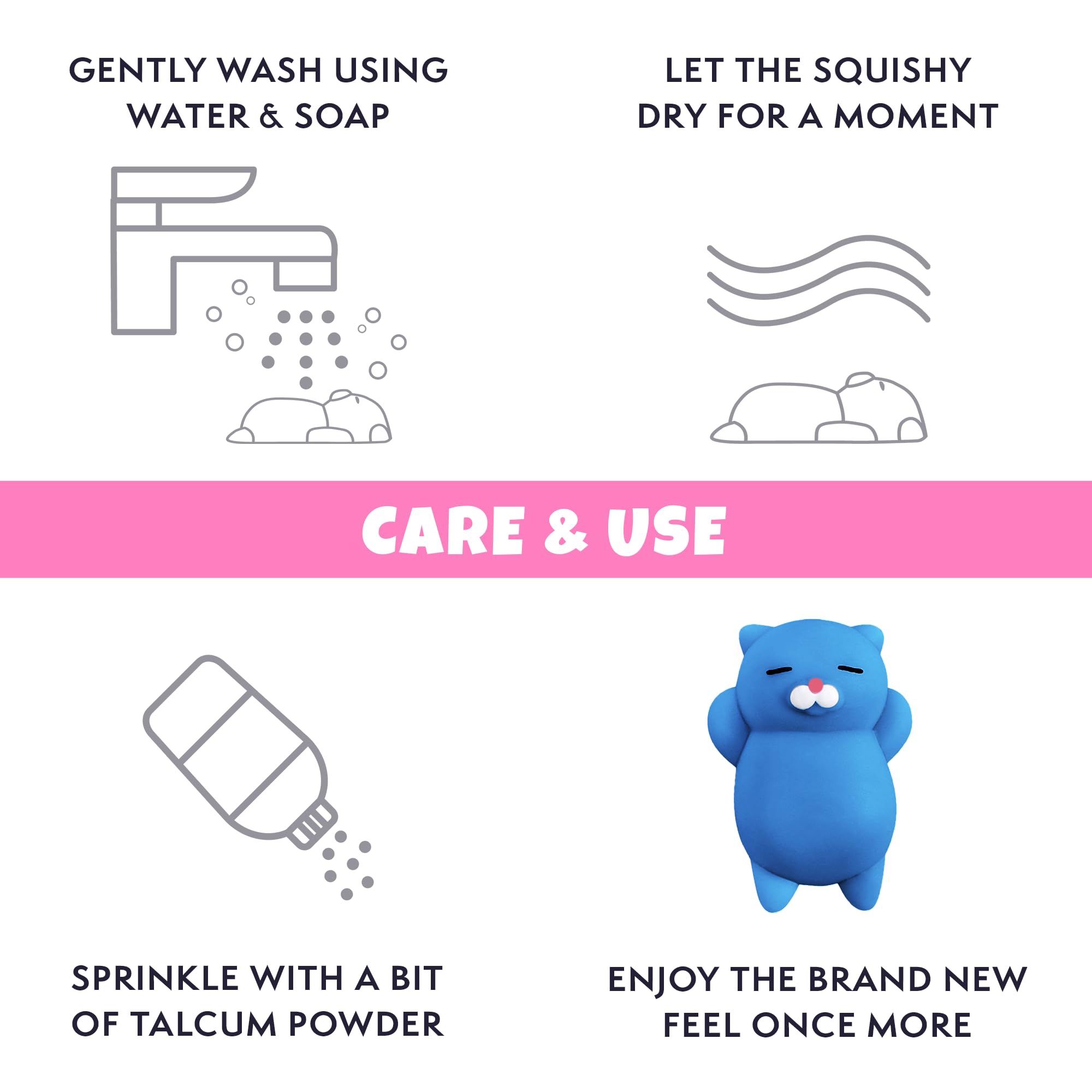 Nutty Toys Squishy Cat Set - 2 Inch Soft Silicone Kawaii Kitties for Stress Relief, Cute Collectible Cat Toys for Kids & Adults, Perfect Easter Egg Stuffer Gift for Teen Girls, Boys & Tweens - Great for Anxiety Relief, Party Favors & Sensory Play