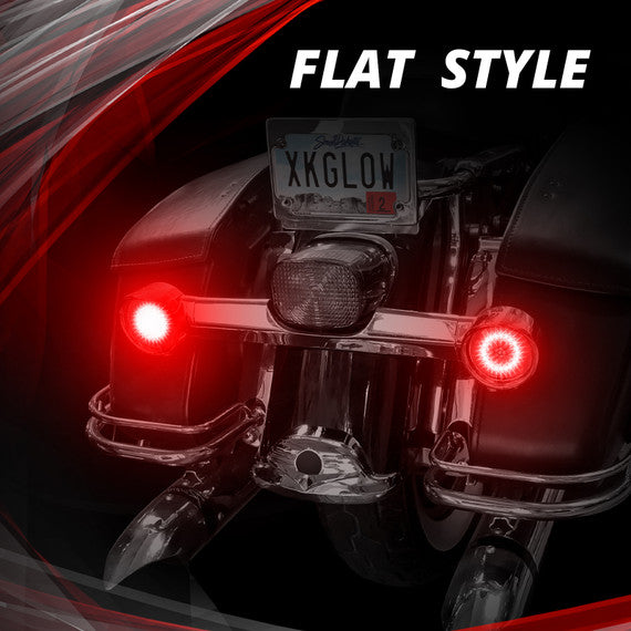 Motorcycle Rear LED Turn Signal Kit 1157 1156 Compatible with Harley & Indian - Bright Brake Lights for Night Riding Safety