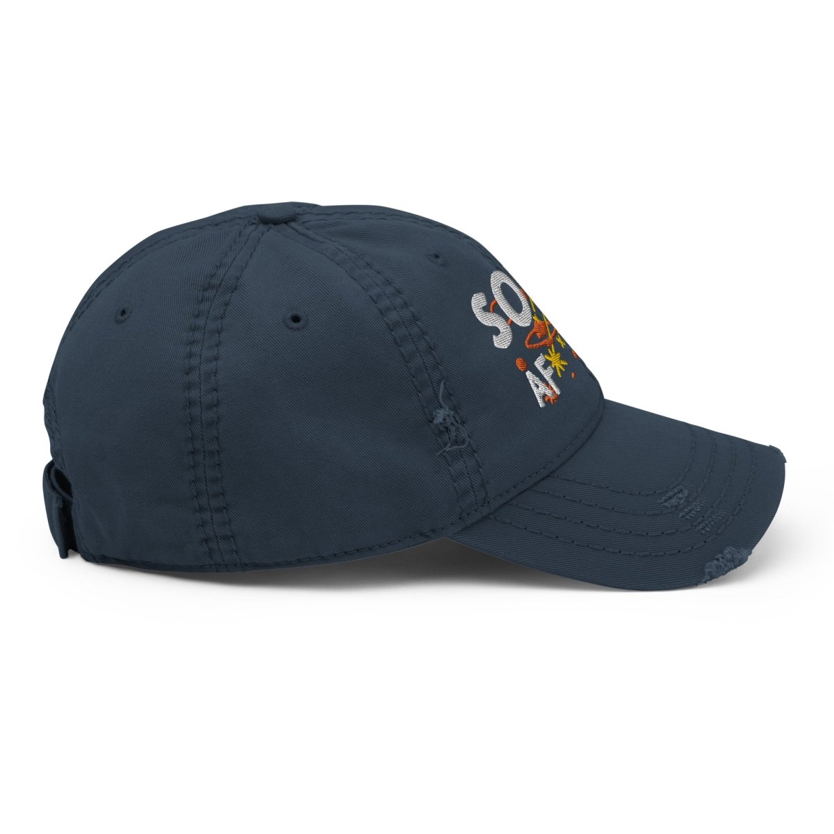Sober AF Embroidered Distressed Dad Hat - Galactic Sobriety Cap for Men & Women - Perfect for Recovery, AA Meetings & Sober Living