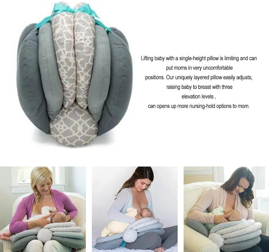 Butterfly Comfort Nursing Pillow for Breastfeeding - Ergonomic Support for New Moms & Babies - Perfect for Feeding, Lounging & Tummy Time
