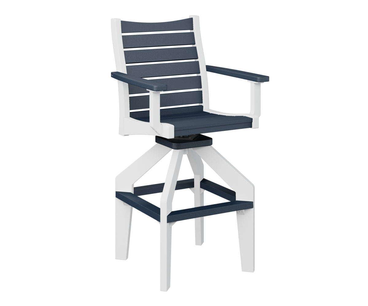 Berlin Gardens Bristol Swivel XT Chair - Heavy Duty Outdoor Patio Dining Chair with 360° Rotation, Weather-Resistant & Comfortable - Perfect for Backyard, Deck, Garden, and Poolside Relaxation