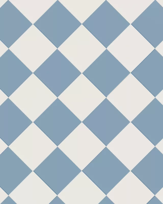 Klinker Schackrutigt 15x15 cm Blue/White Winckelmans Granite Tile - Perfect for Kitchen Backsplash, Bathroom Walls & Outdoor Patio Decor