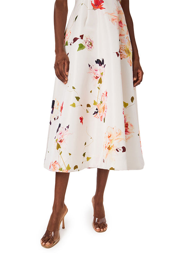 Floral Fit and Flare Dress for Women - Elegant Summer Party Dress with Flowy Skirt | Perfect for Weddings, Garden Parties & Date Nights