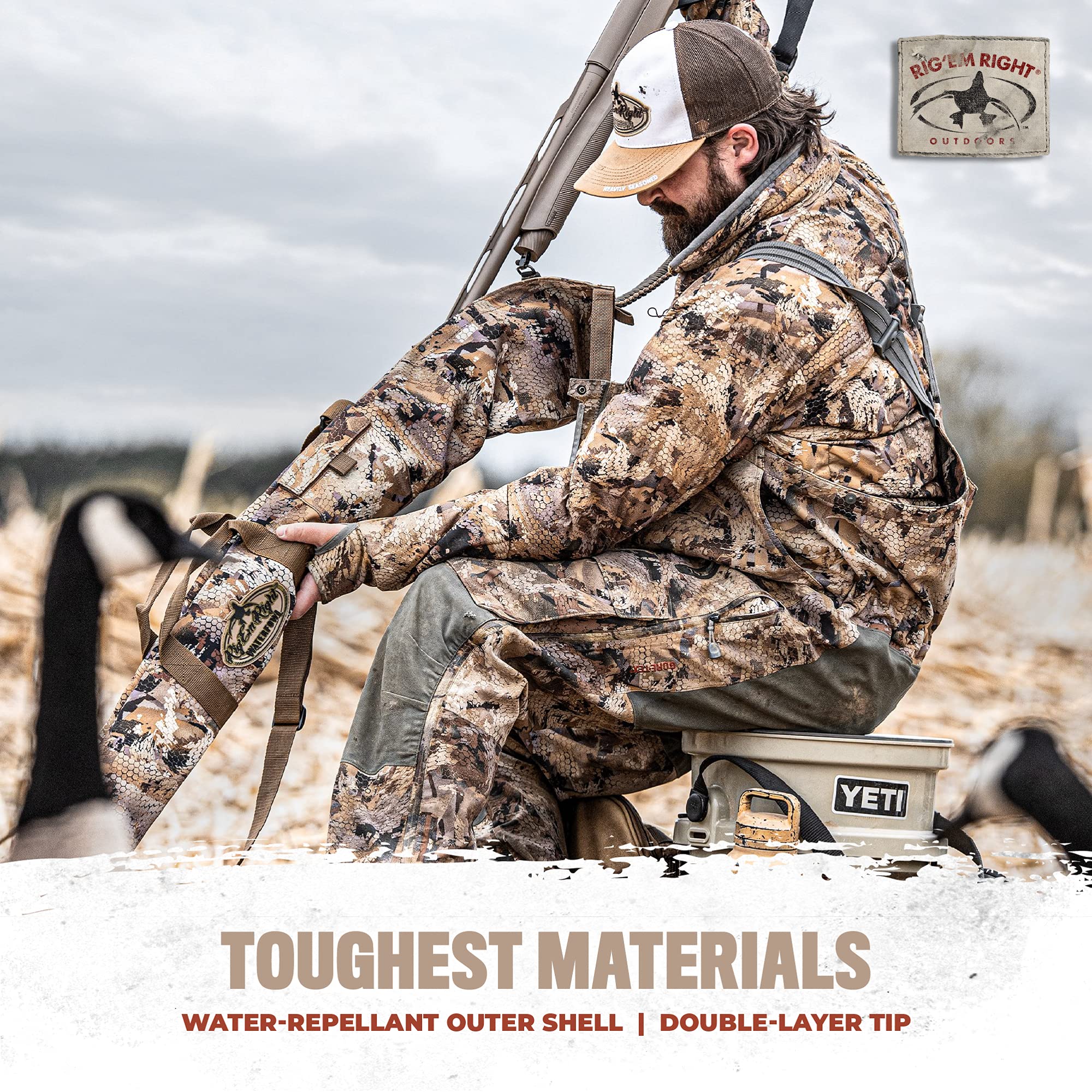Rig'Em Right Waterproof Gun Sleeve - Lightweight 600D for Hunting & Travel