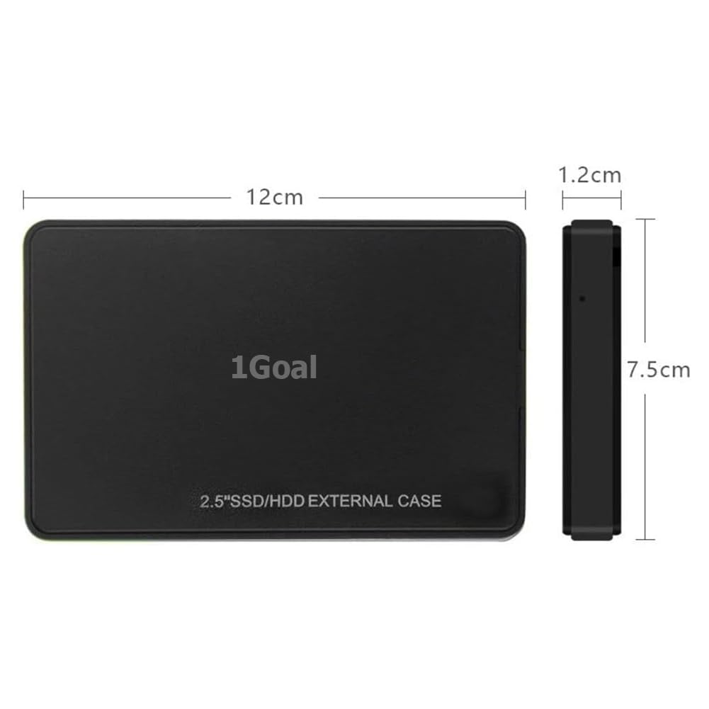 1Goal USB 2.0 to SATA External Hard Drive Enclosure for 2.5