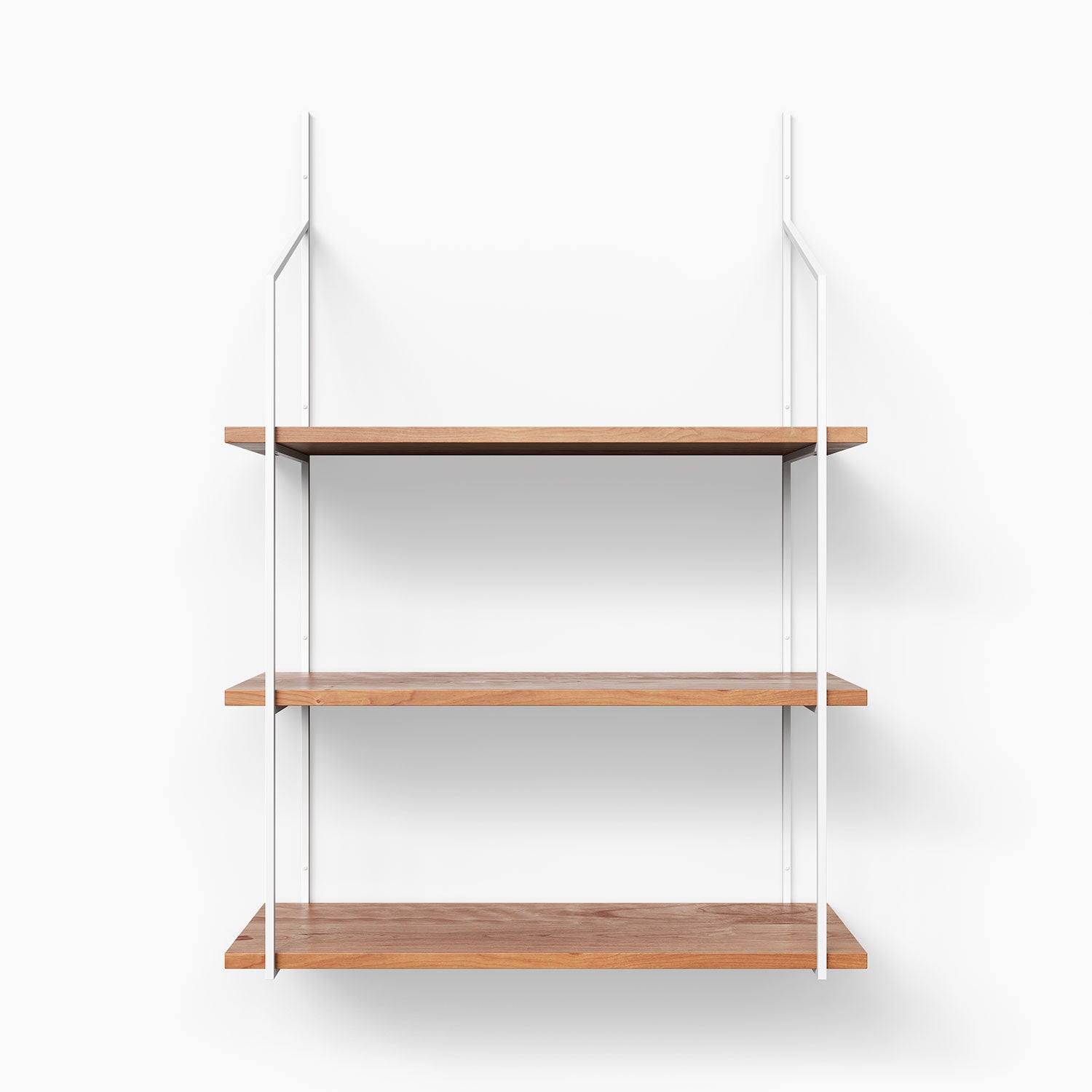 3-Tier Wooden Shelf - Verne Cherry Storage Organizer for Bathroom, Kitchen, or Office - Space-Saving Decorative Shelving Unit