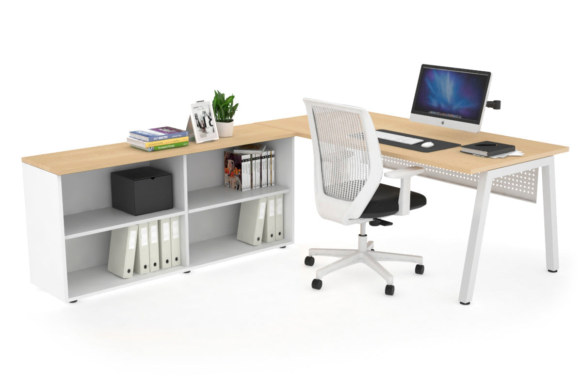 Quadro A Executive White Frame Office Chair [1800L x 700W] - Perfect for Conference Rooms, Home Offices & Executive Suites
