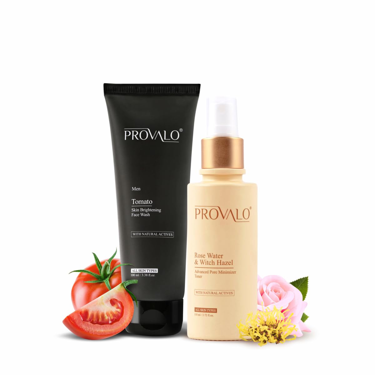 Provalo Deep Pore Cleanser & Glow Rejuvenating Combo for Men - Facial Skincare Set for Blackheads, Oil Control & Radiant Skin - Perfect for Daily Routine & Grooming Essentials