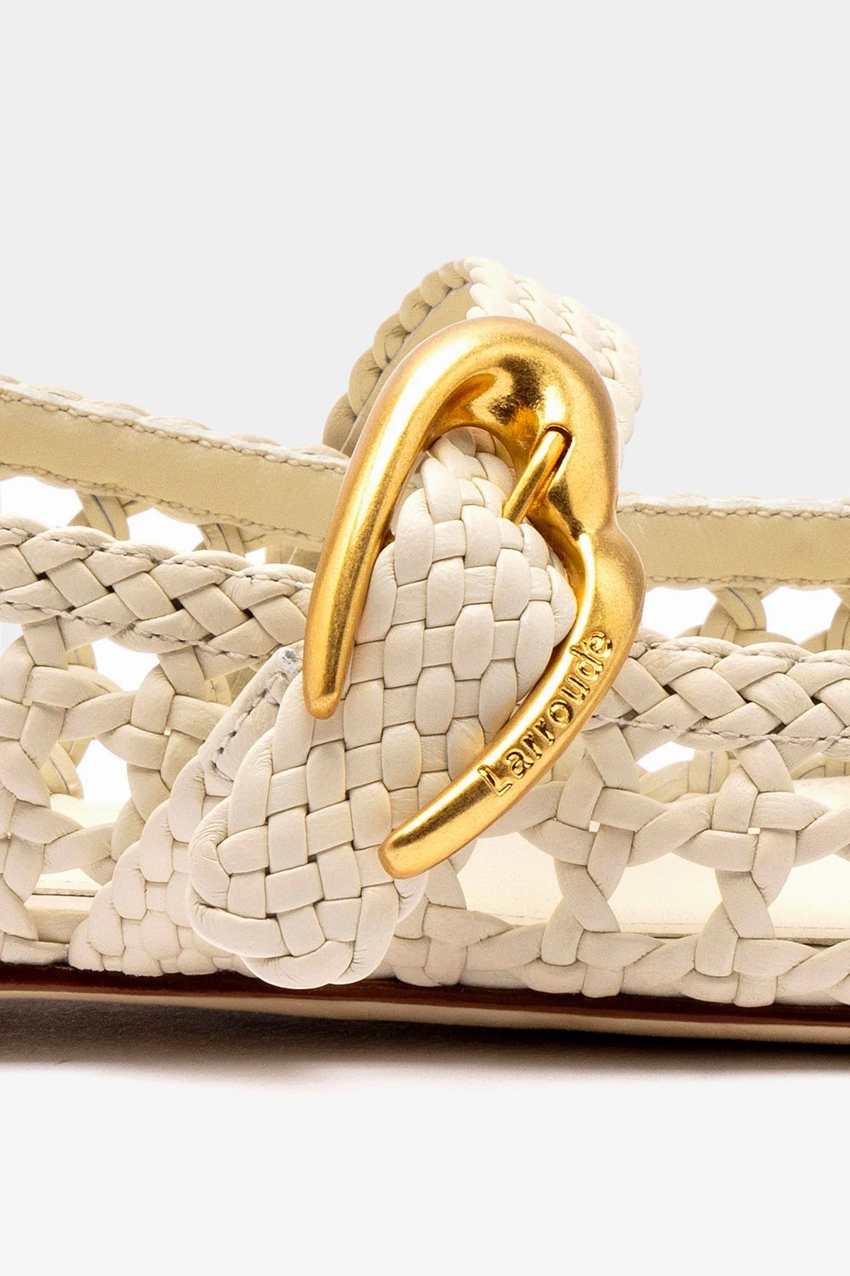 Verona Macrame Ballet Flat Shoes for Women - Ivory Leather Comfortable Slip-On Loafers | Perfect for Casual Wear, Office, and Travel
