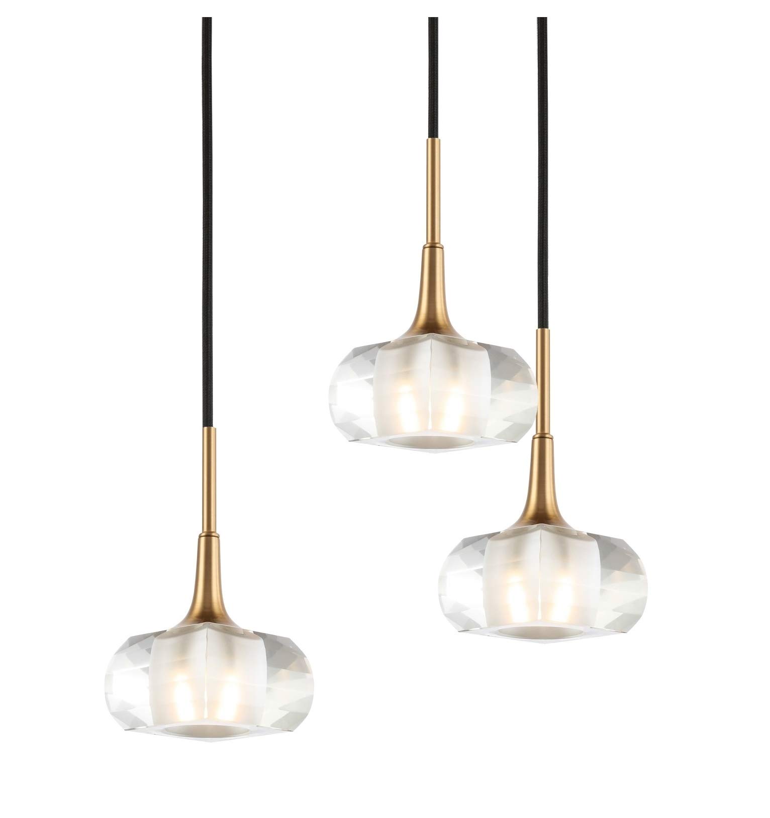 20428CBZ-C00420 Brass/Bronze Pendant Chandelier - Elegant Ceiling Light Fixture for Dining Room, Kitchen Island & Bedroom Decor