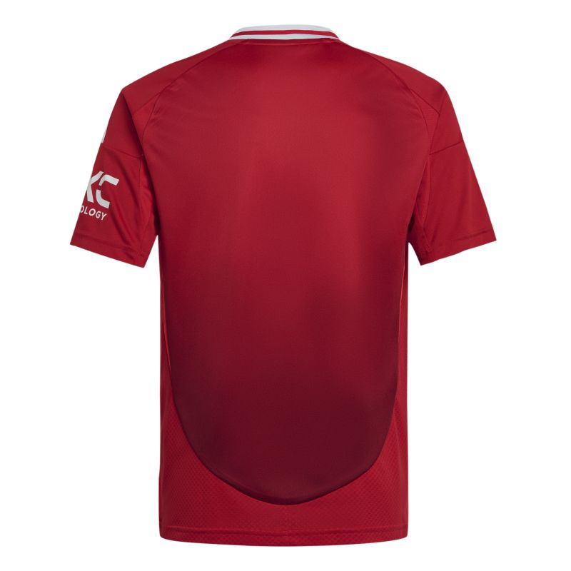 Adidas Manchester United 24/25 Home Jersey for Kids - Official Soccer Jersey for Boys & Girls - Perfect for Match Day, Training & Fan Support