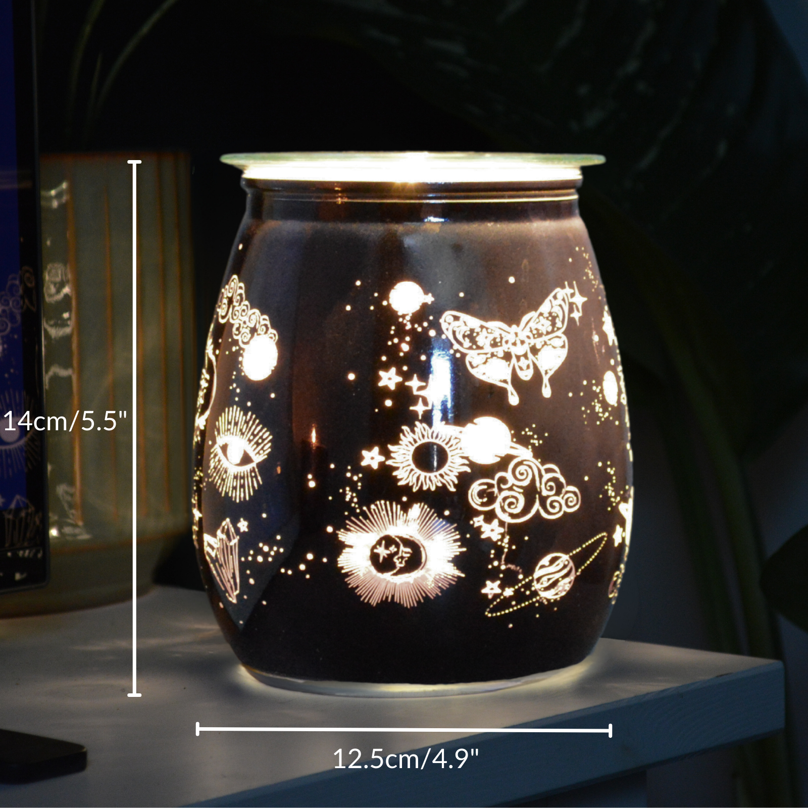 Cello Celestial Electric Wax Melt Warmer - Aromatherapy Diffuser with Copper Finish for Home, Office & Spa Relaxation