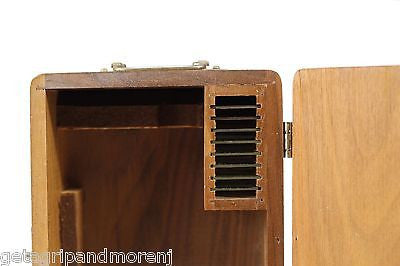 Bausch & Lomb Model R Microscope with Prepared Slides in Wooden Box - Perfect for Biology Students, Science Classrooms & Home Laboratory Use