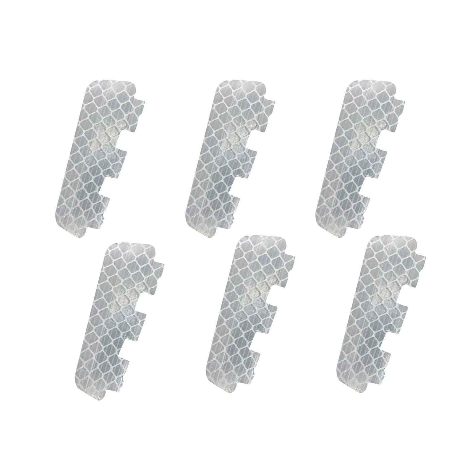 Zerlibeaful 6PCS Luminous Mountain Bike Reflector Plates - High Visibility Night Safety Reflectors for Bicycles - Perfect for Night Riding, Commuting & Cycling Accessories