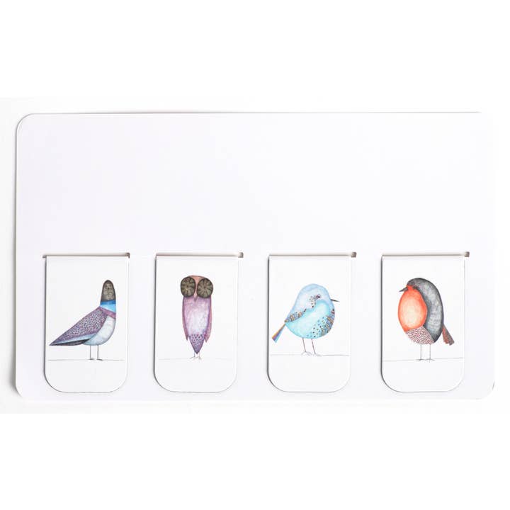 Natchie Magnetic Bookmarks for Books - Cute Bird Design, Strong Hold, Perfect for Reading, Gifts & School Supplies - Ideal for Book Lovers, Students & Teachers