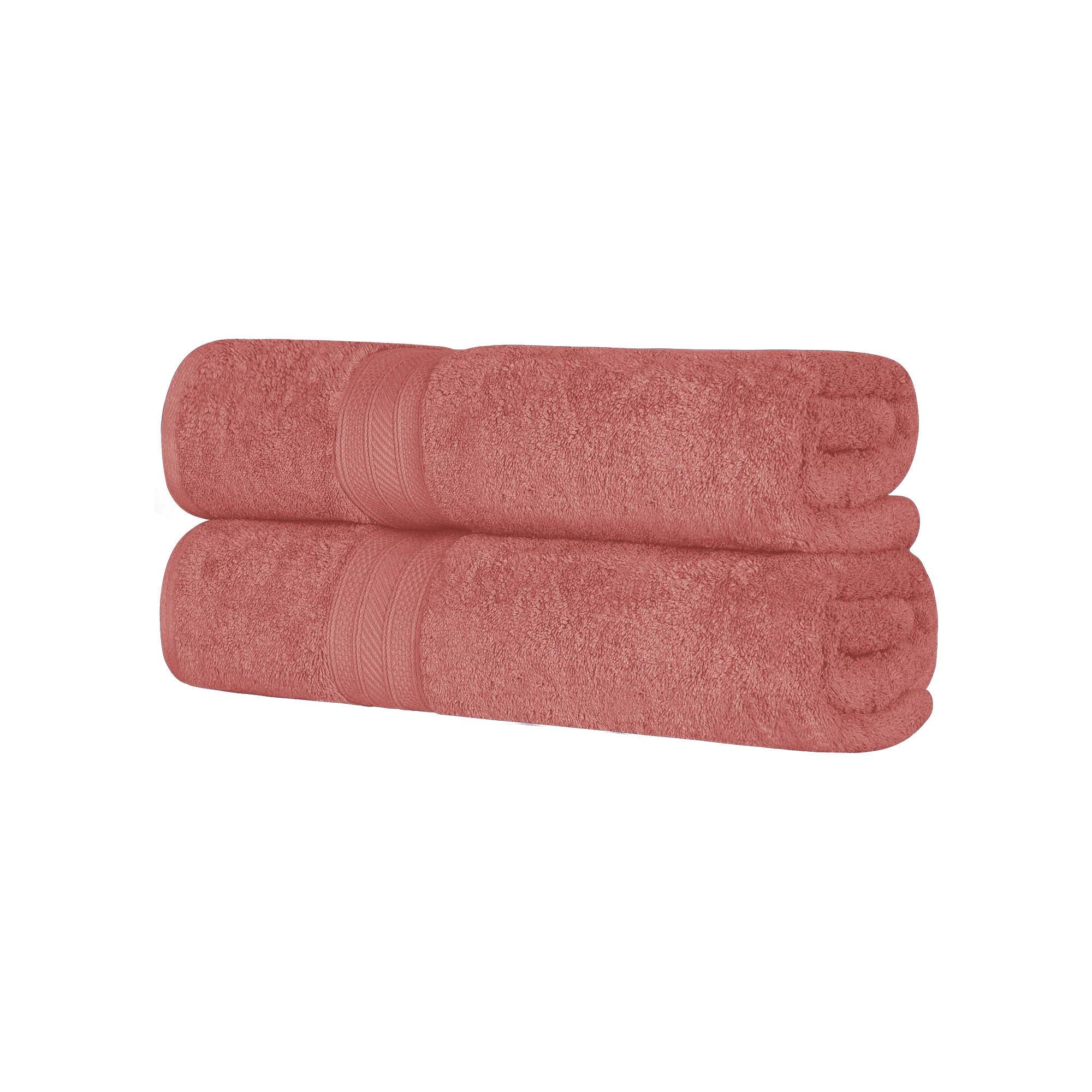 Premium Atlas Cotton Absorbent Heavyweight 2-Piece Bath Sheet Set - Ultra Soft & Quick-Drying for Luxury Spa Experience at Home
