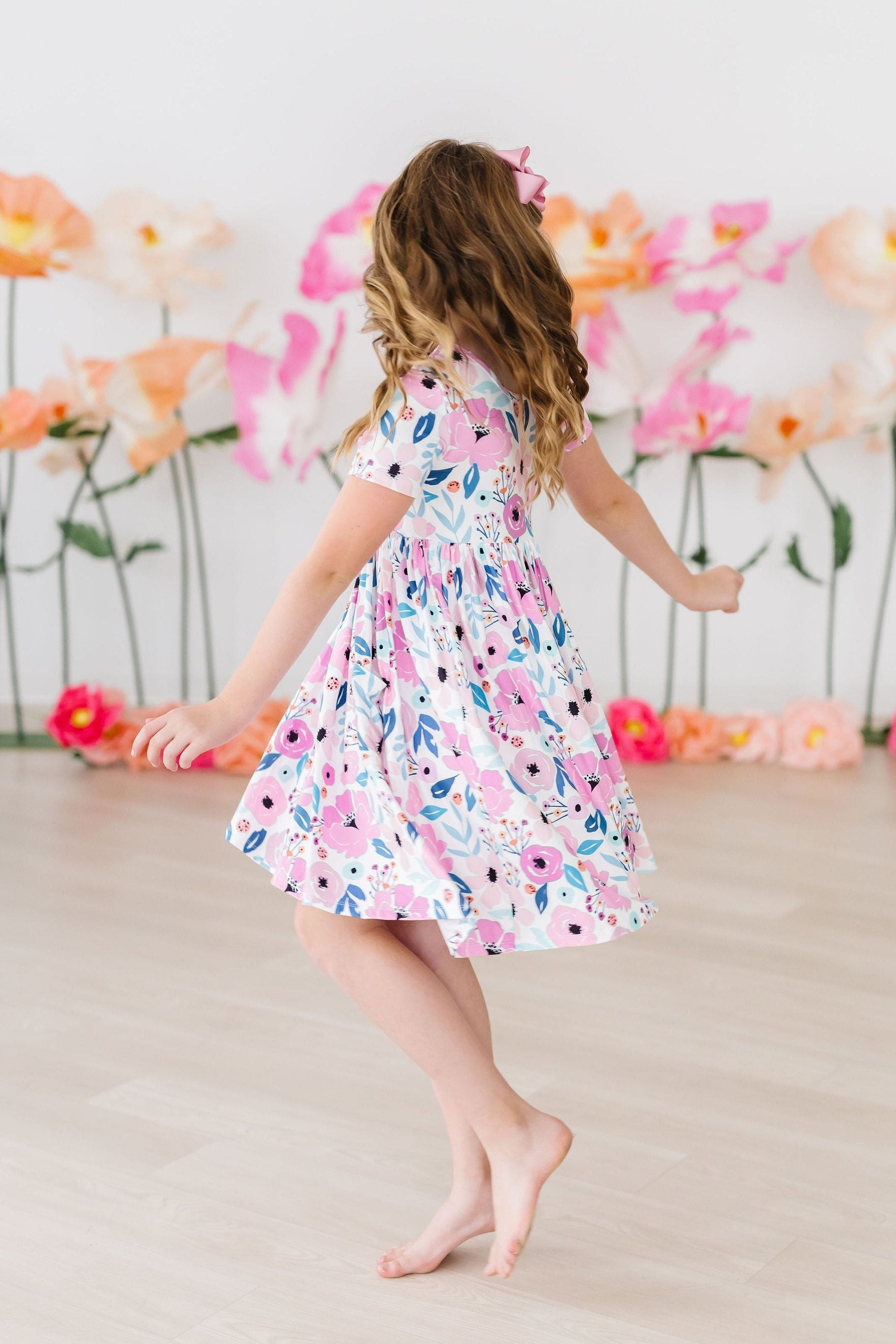 Elegant Purple Short Sleeve Pocket Twirl Dress for Women | Summer Casual & Party Wear | Perfect for Dates, Weddings, and Outdoor Events