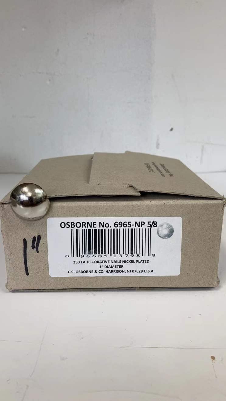 Decorative Nickel Plated Nails - C.S. Osborne & Co. No. 6965-NP - 1