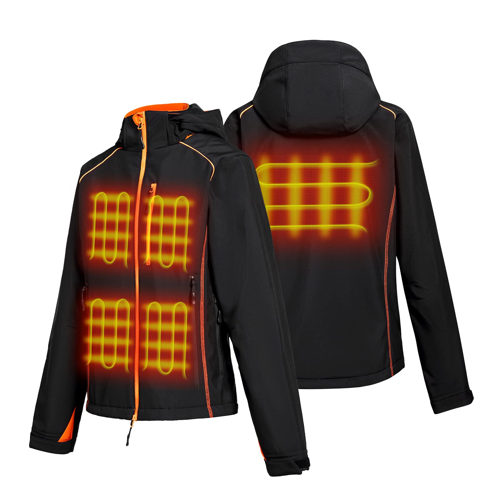 PROSmart 12V Women's Heated Jacket - Waterproof Electric Winter Coat with Rechargeable Battery - Perfect for Outdoor Activities, Skiing, Hiking & Cold Weather Commutes