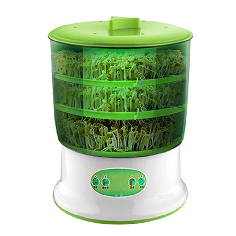 Automatic Bean Sprout Machine - Large Capacity Sprouter for Home Kitchen, Fresh Sprouts Growing System for Healthy Salads, Sandwiches & Asian Cooking