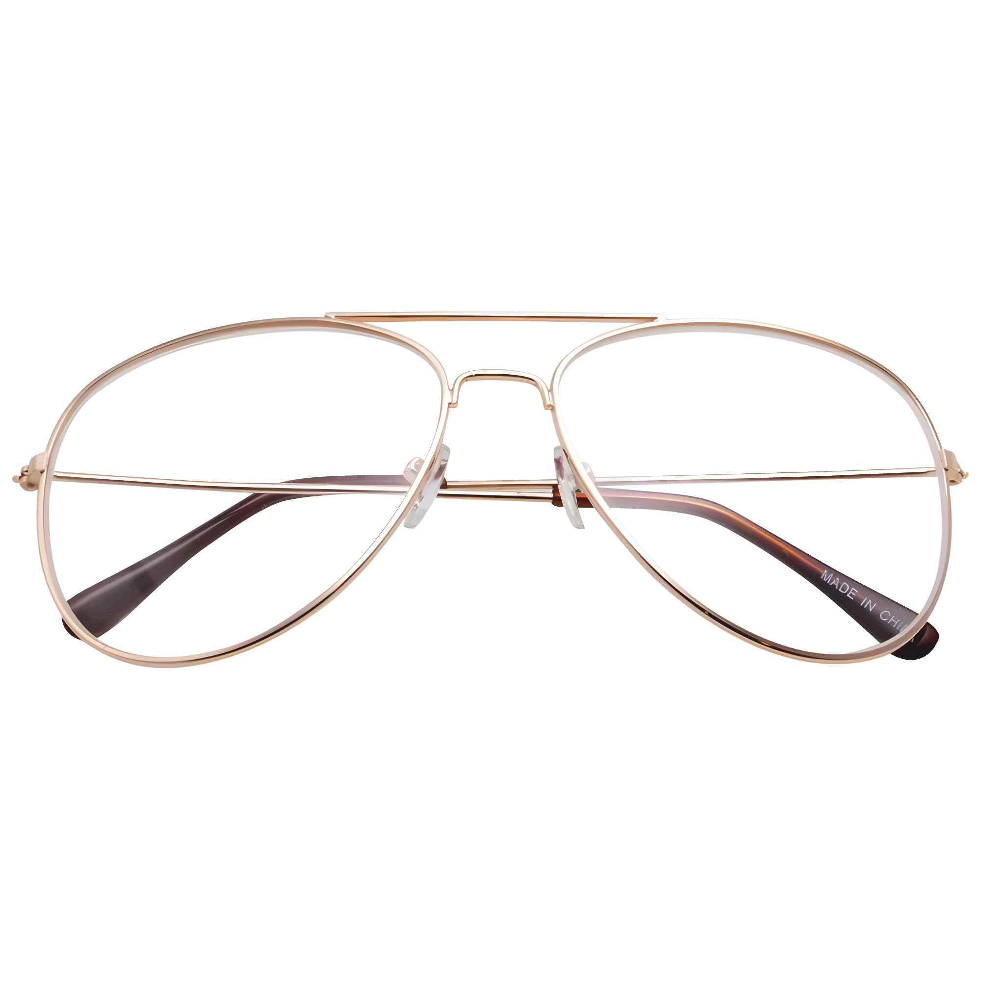 ZeroUV Classic Aviator Blue Light Glasses for Women & Men - Perfect for Office & Screen Use