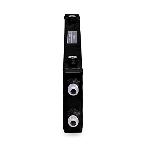 Mishimoto Universal Dual Pass Bar & Plate Oil Cooler Heat Exchanger - Large Size, Black - Perfect for High-Performance Vehicles & Racing Applications