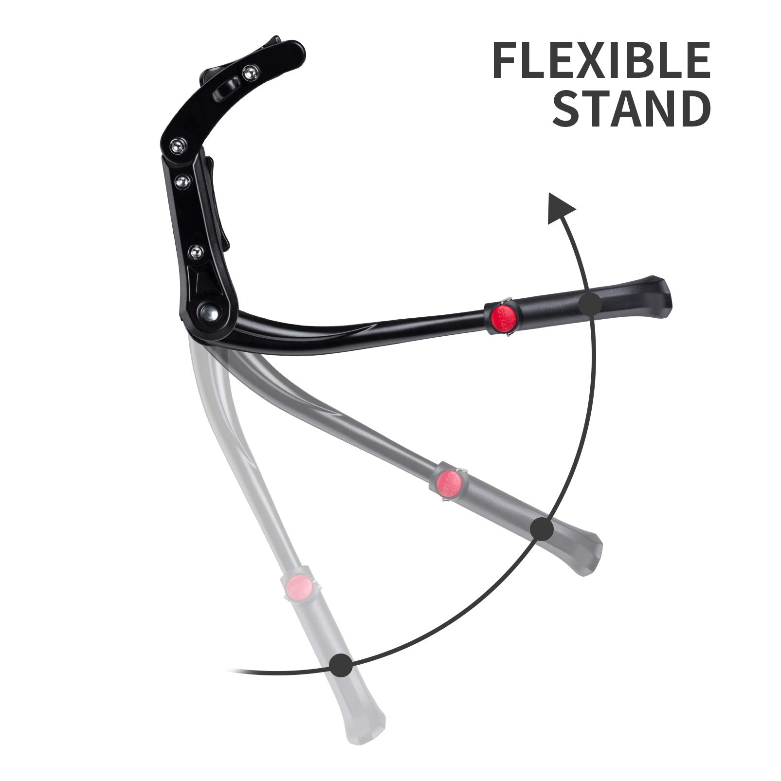 ROCKBROS Adjustable Bike Kickstand for Mountain Bikes - Universal Fit 24 to 28 Inch Wheels - Durable Side Stand for Adults - Perfect for Commuting, Trail Riding & Bike Parking