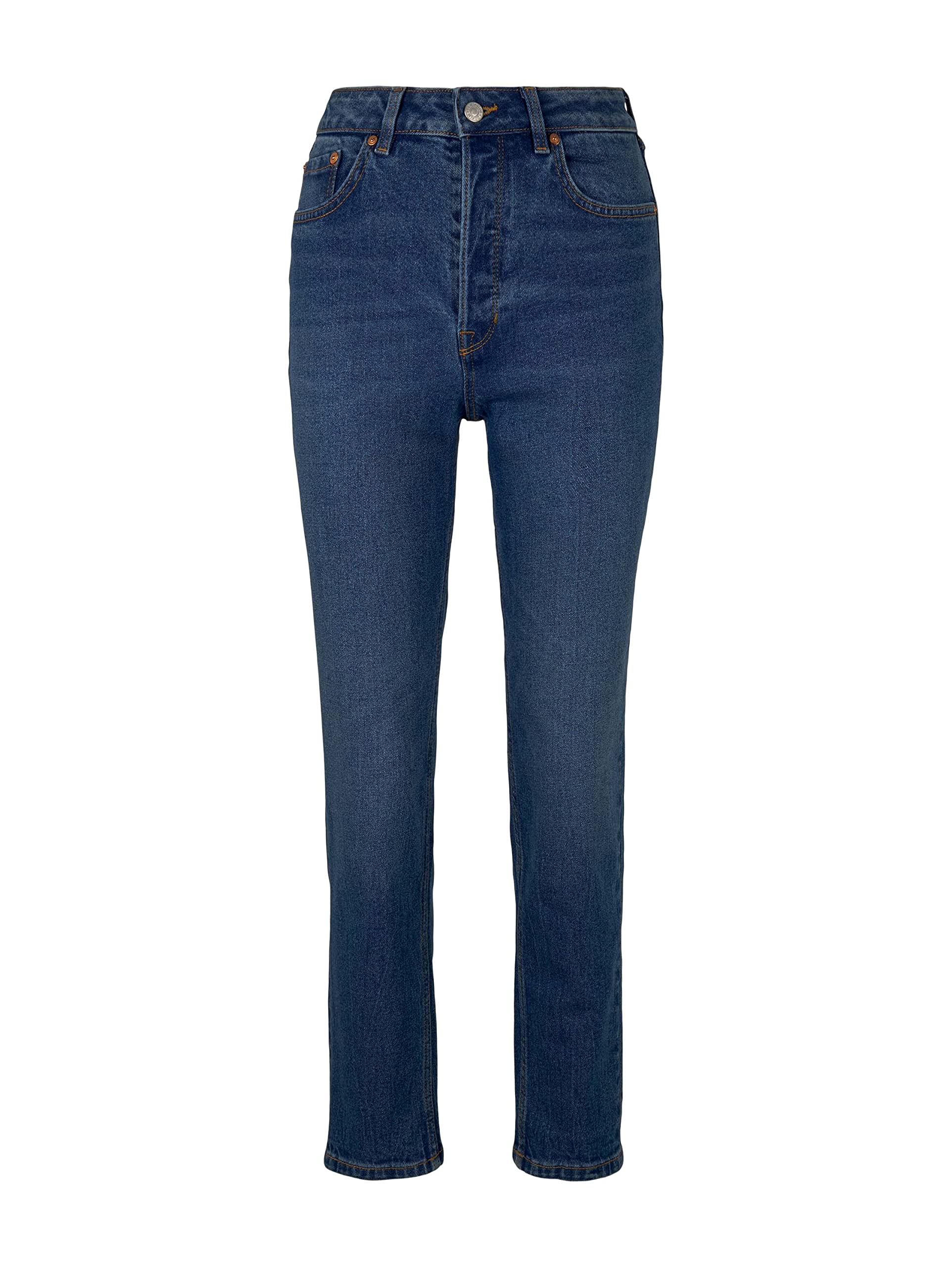 Tom Tailor Women's High Waist Mom Fit Jeans - Comfortable Stretch Denim Pants for Casual Wear & Everyday Outfits