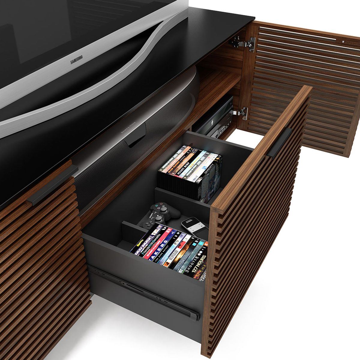 BDI Corridor 8177 Modern TV Stand with Storage - Stylish Media Console for Living Room, Home Theater & Entertainment Centers