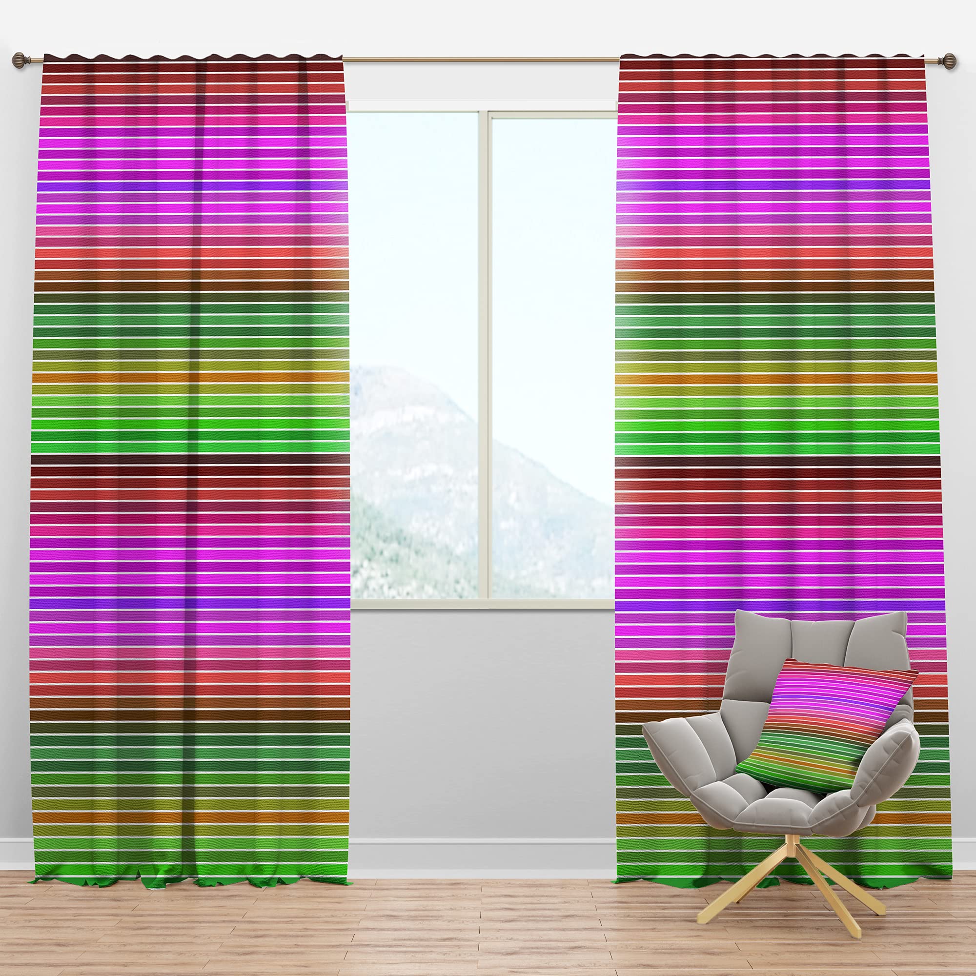 Blackout Curtains Thermal Insulated - Retro Geometric Pattern Window Drapes for Bedroom & Living Room - 52x95 Inch Single Panel - Perfect for Home Theater, Nursery & Light Sleepers