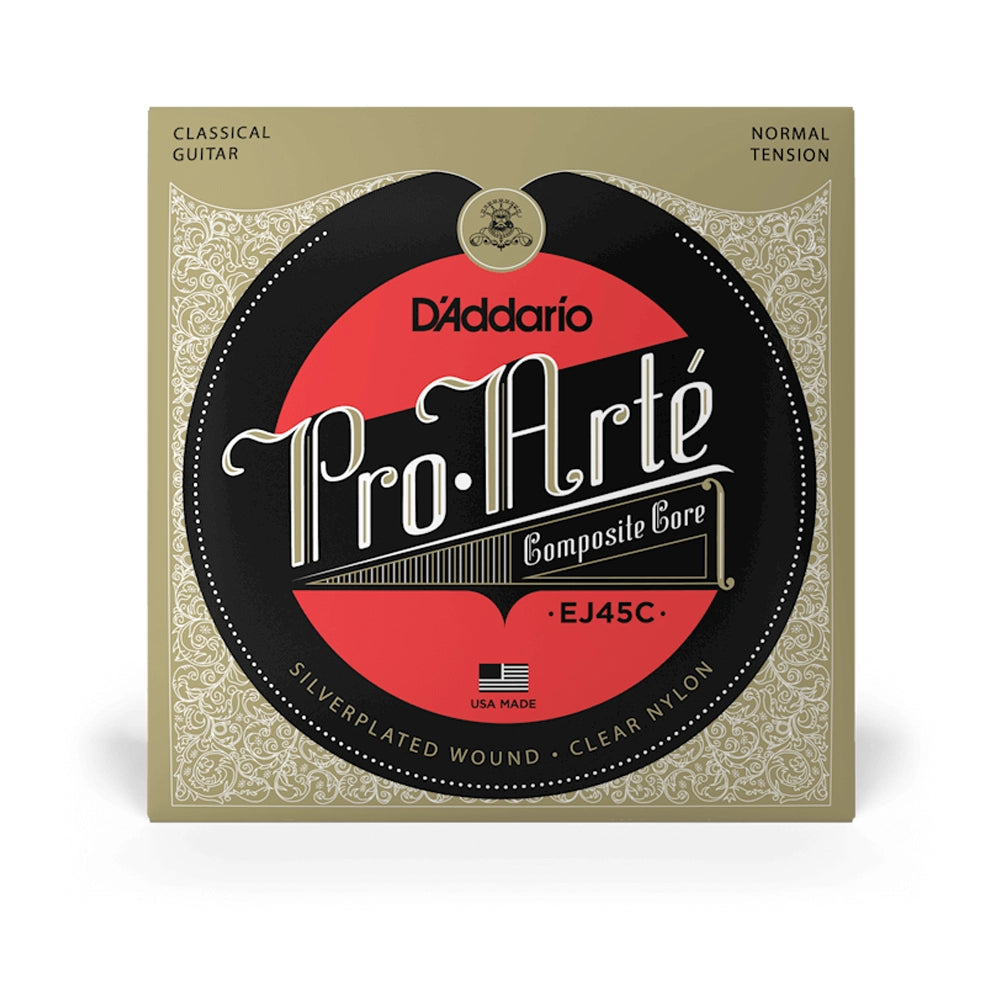 D'Addario EJ45C Pro Arte Composite Classical Guitar Strings - High Tension, Warm Tone for Professional & Student Players - Perfect for Concerts, Studio Recording & Practice Sessions