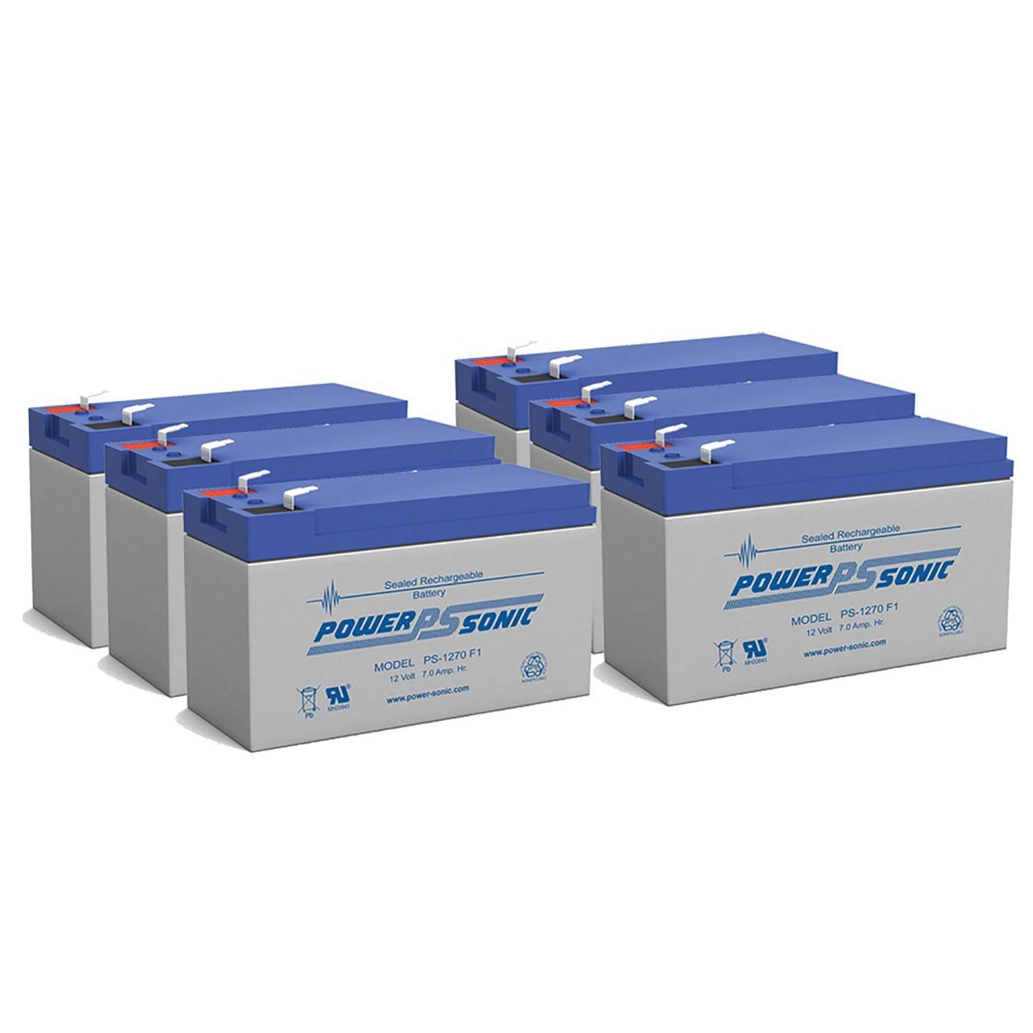 12V 7AH Replacement Battery for Razor Pocket Rocket PR200 Electric Scooter - 6 Pack - Perfect for Kids' Ride-On Toys, Outdoor Adventures & Backup Power