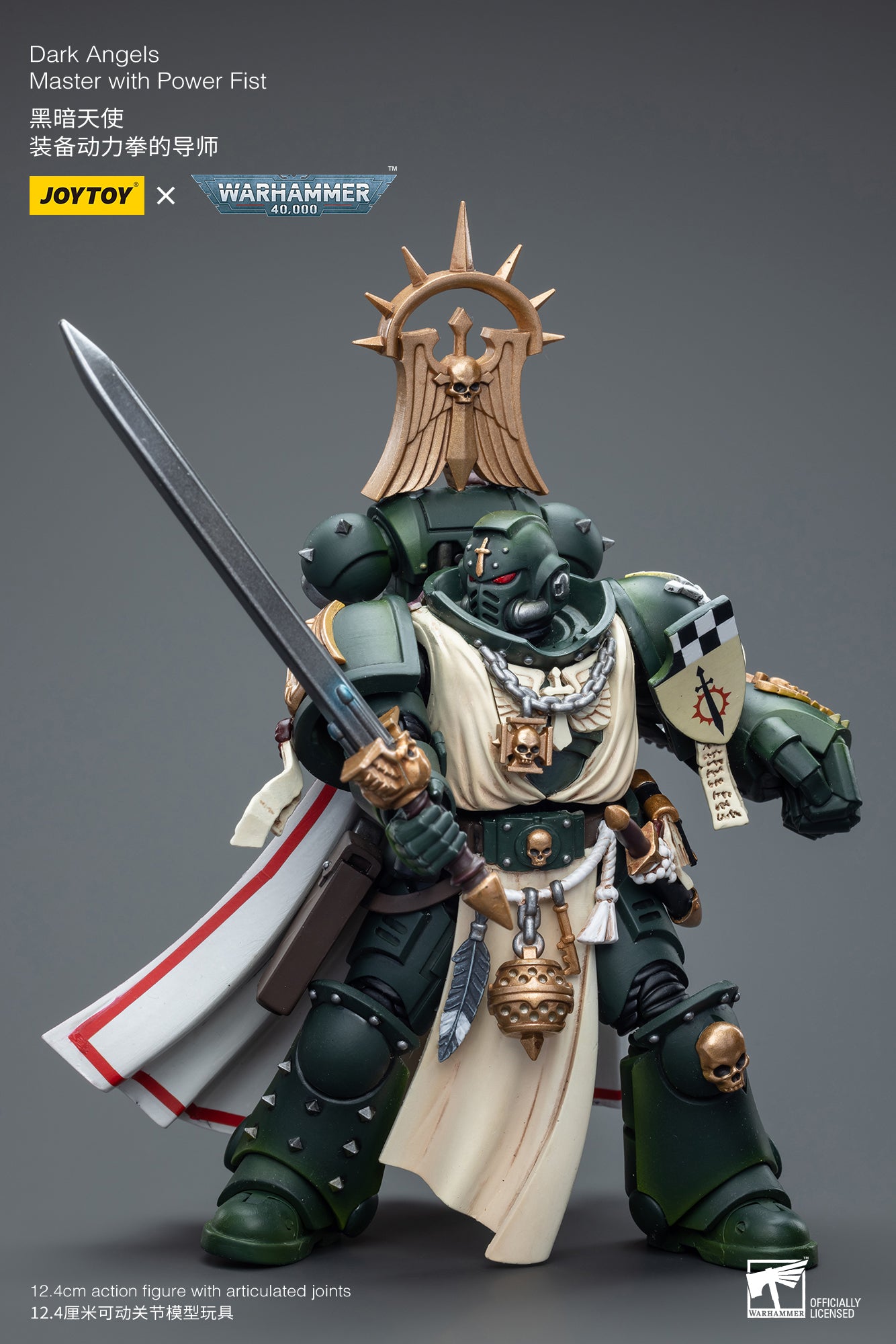 1/18 JOYTOY Warhammer 40K Action Figures - Ultramarines & Dark Angels Space Marines Collectible Model for Display, Gaming & Warhammer 40K Battle Scenes