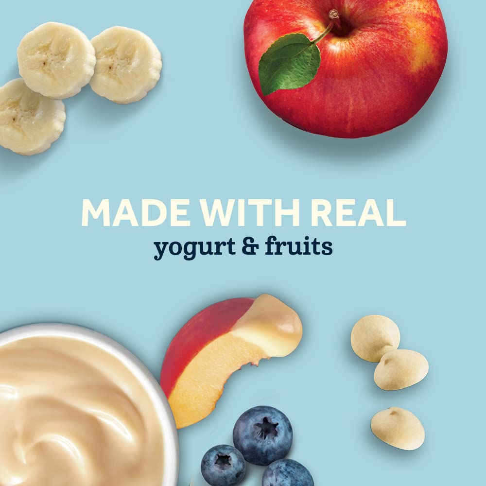 Gerber Baby Snacks Yogurt Melts - Peach Flavor, 1 Ounce (Pack of 7) | Healthy Toddler Snacks for On-the-Go, Daycare & Travel | Organic Fruit Yogurt Melts for Babies 6+ Months