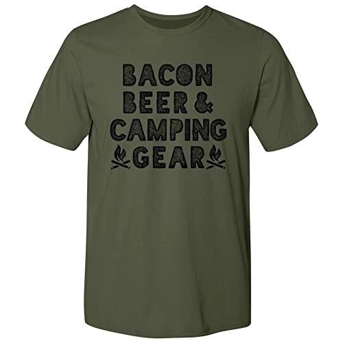 Bacon Beer Camping - Olive Green