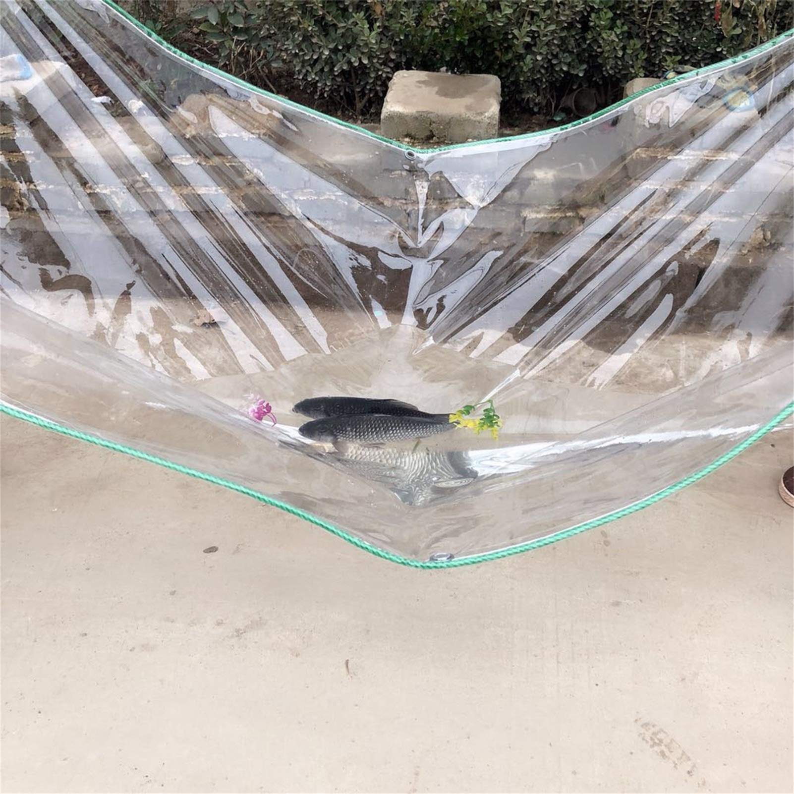 Heavy Duty Clear PVC Waterproof Tarpaulin Cover - Thickened Dustproof, Anti-Aging Plastic Tarp for Garden Furniture, Cars, Outdoor Storage | Perfect for Patio Protection, Vehicle Covers & Seasonal Storage