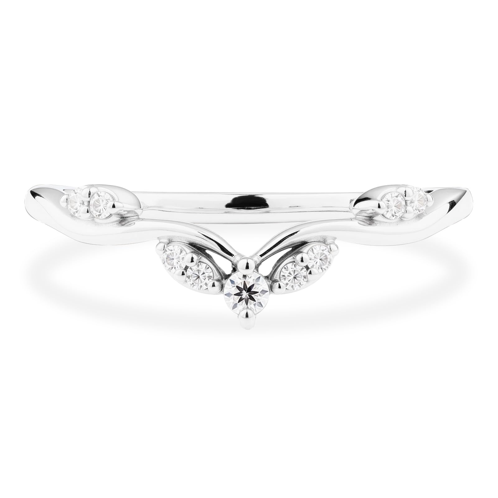 Eternity Ring for Women - 925 Sterling Silver Moissanite Engagement Ring, Stackable Wedding Band, Promise Ring for Her (Size 3-10) - Perfect for Anniversaries, Proposals & Everyday Elegance