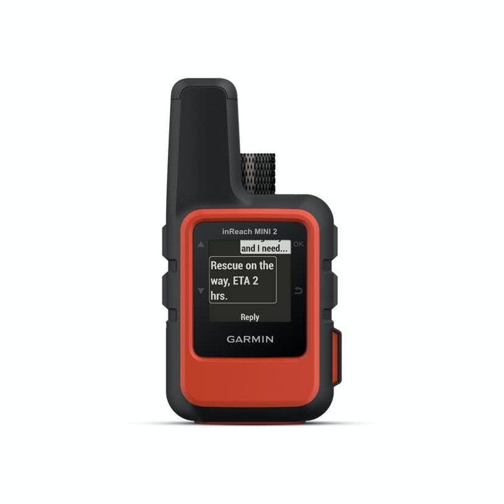 Garmin inReach Mini 2 Satellite Communicator with GPS Navigation - Two-Way Messaging, SOS Emergency Alert & Global Coverage for Hiking, Camping, Backpacking Adventures