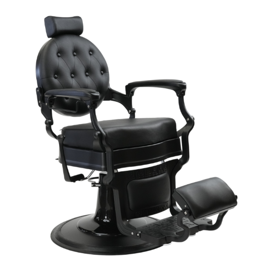 KS 9703 Hydraulic Barber Chair with Reclining Function - Professional Salon Styling Chair for Haircuts & Shaves - Perfect for Barber Shops, Salons & Home Grooming