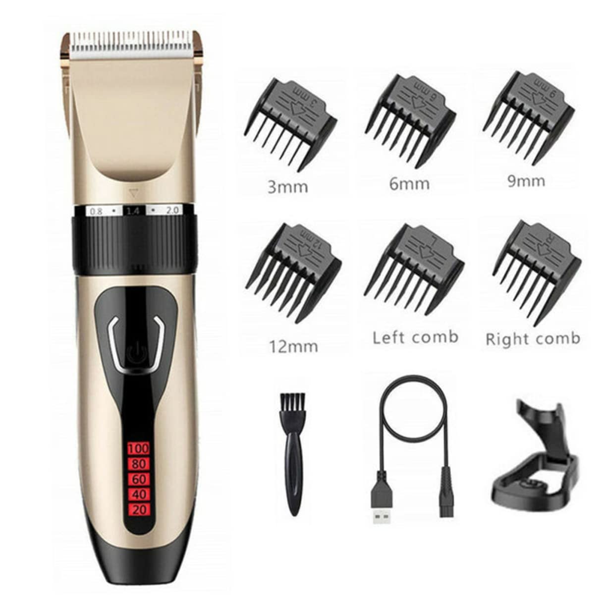 FOMIYES Professional Rechargeable Hair Clipper Set - Cordless Hair Trimmer for Men & Women, Home & Barbershop Use - Perfect for DIY Haircuts, Beard Trimming & Grooming